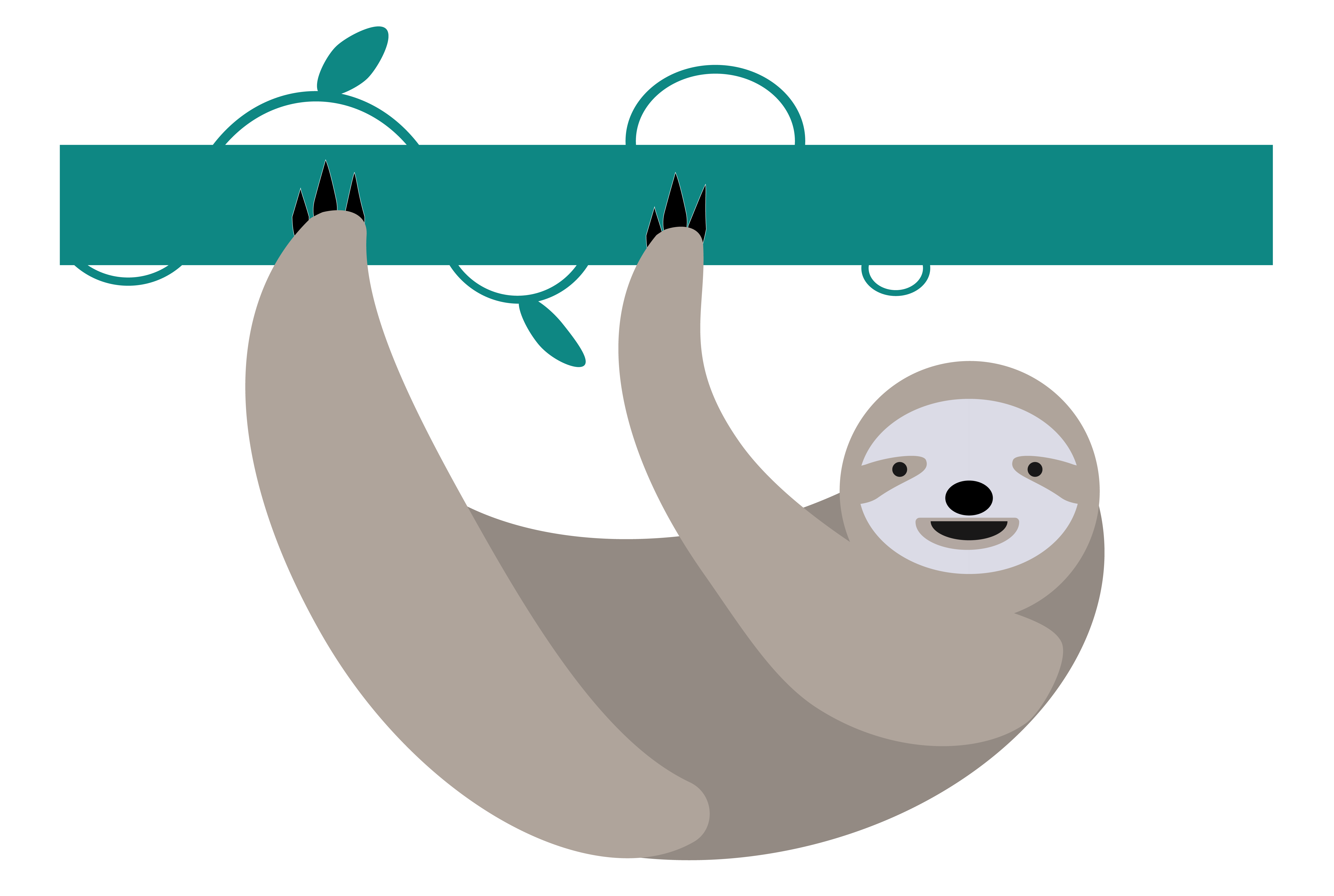 image vectorielle d'un paresseux